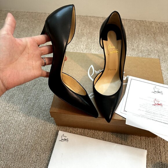 Christian Louboutin Iriza Black Heel Pumps - Picture 8 of 14